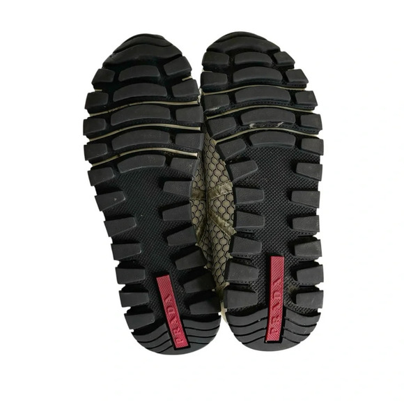 Prada Sport Ballet Shoes Trainers Metallic Mesh Patent Leather Size 36.5 Vintage - Picture 10 of 14